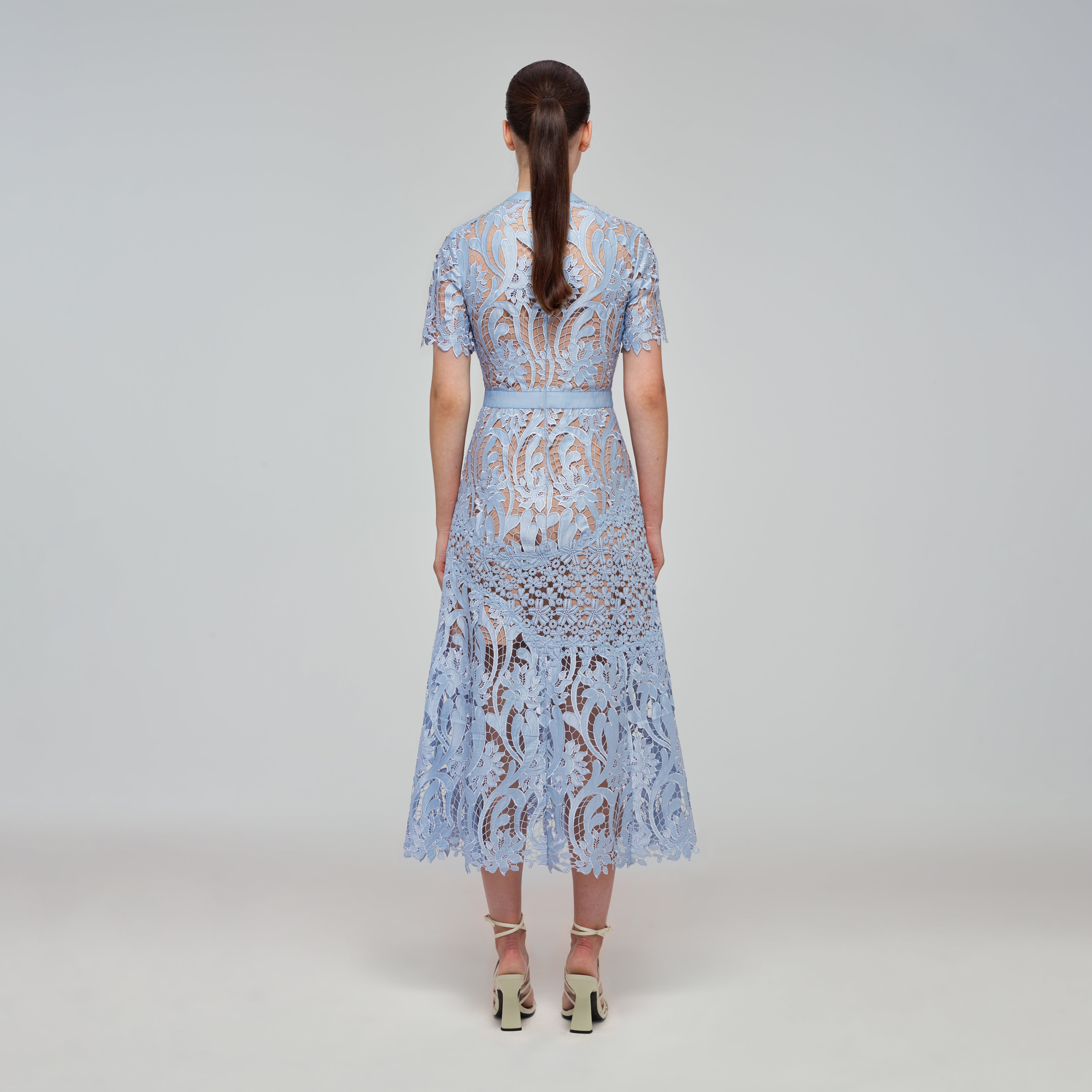 Blue Prairie Midi Dress | self portrait ...